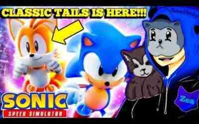 WE GET TO RIDE HOVERBOARDS & PLAY AS CLASSIC TAILS!? HECK YEAH!! – Roblox, Sonic Speed Simulator