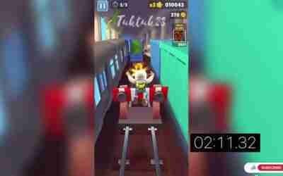 3:50 SUBWAY SURFERS(no hoverboard) first gameplay WORLD RECORD?