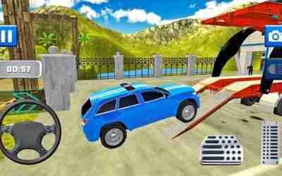 Transporting Prado Car in Trailer Truck – Cargo Helicopter Car Transport – Android Gameplay