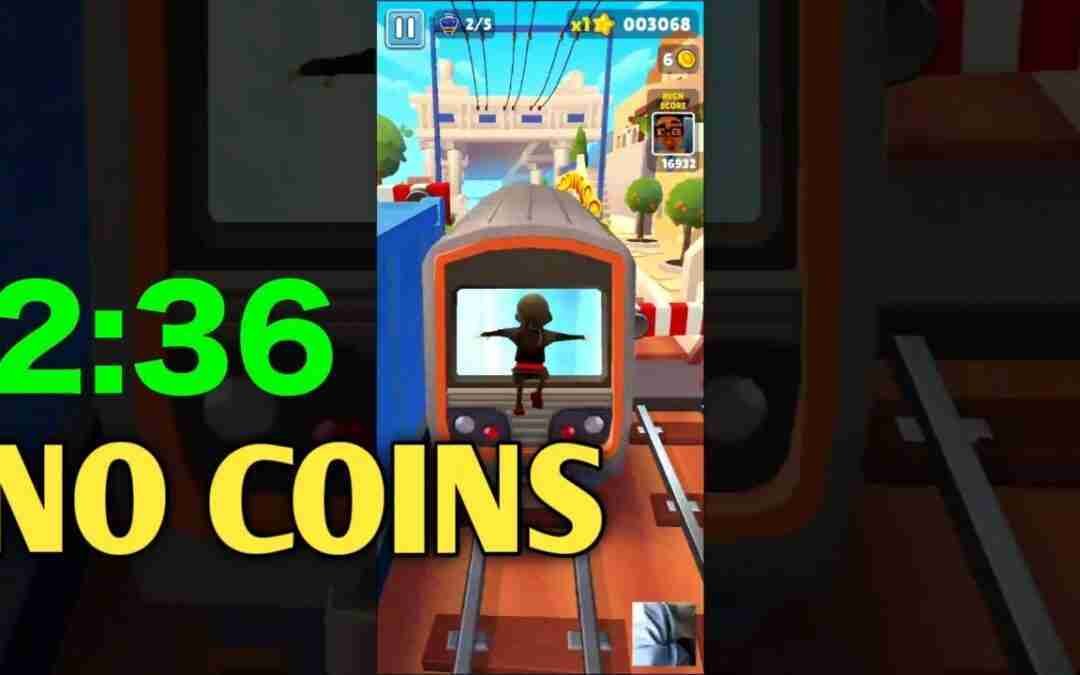SUBWAY SURFERS NO COINS CHALLENGE 2:36 (NO KEYS NO HOVERBOARDS)