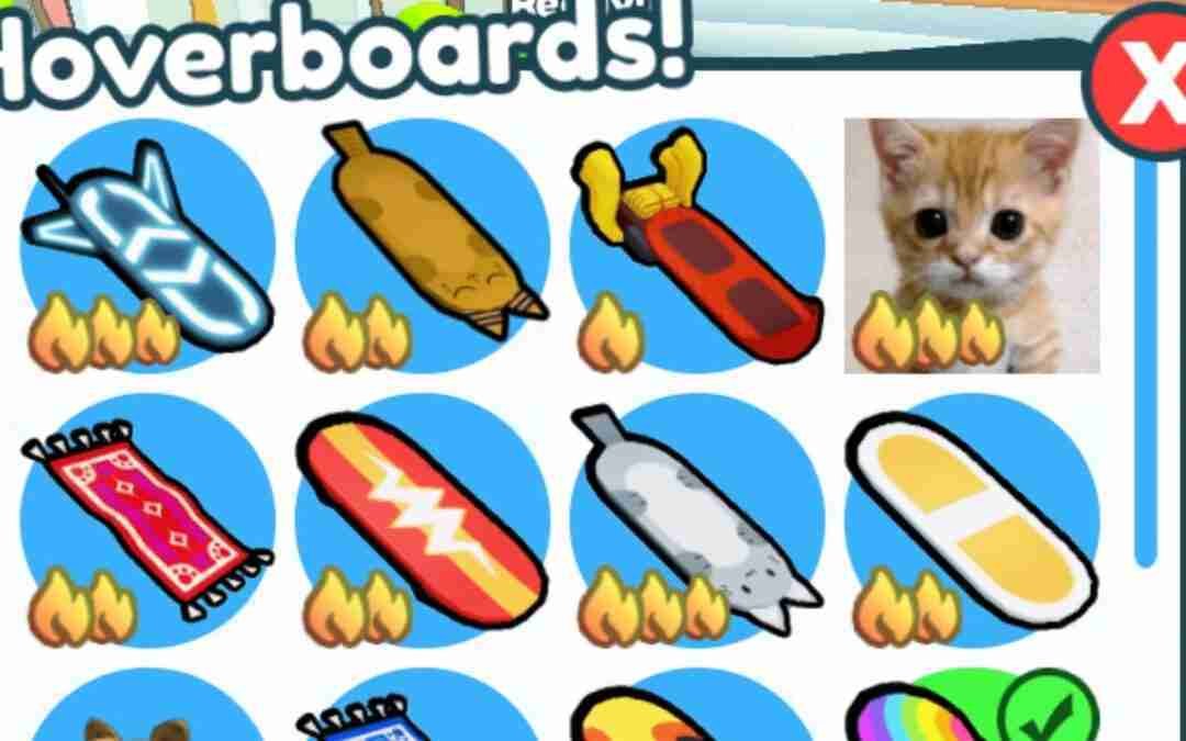 All Hoverboards In Pet Simulator Z (Game Link In Description)