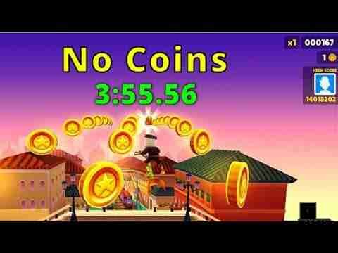 No coin Challange – hoverboards/Keys – World Record /9:54
