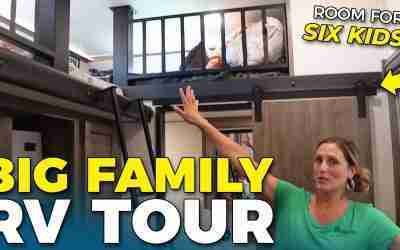 FAMILY OF EIGHT in a Fifth Wheel – Big Family Sabre Cobalt 38DBQ Tour