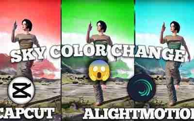 How to Change Sky Color in Capcut or Alightmotion ? || Tutorial of Change Background Color ?