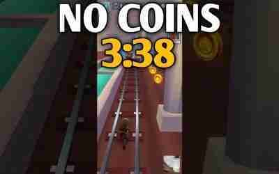 SUBWAY SURFERS NO COINS CHALLENGE 3.38 (NO HOVERBOARD/NO KEY)