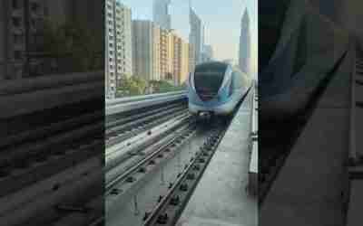 Dubai train | travel in Dubai | Atish Maan #shorts #shortvideo #shortsfeed #atishmaan #dubai