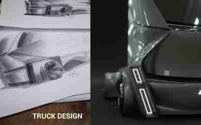 My first Truck Design. Marker Sketch.