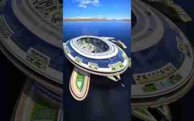 Future of Water Transport Solved With This Futuristic Turtle Shaped Mega Ship.