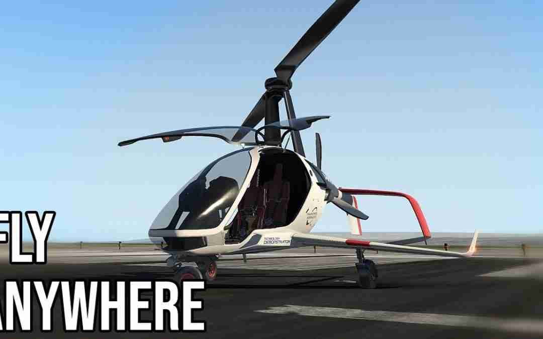 Futuristic Gyrocopter Personal Aircraft Tensor 600X