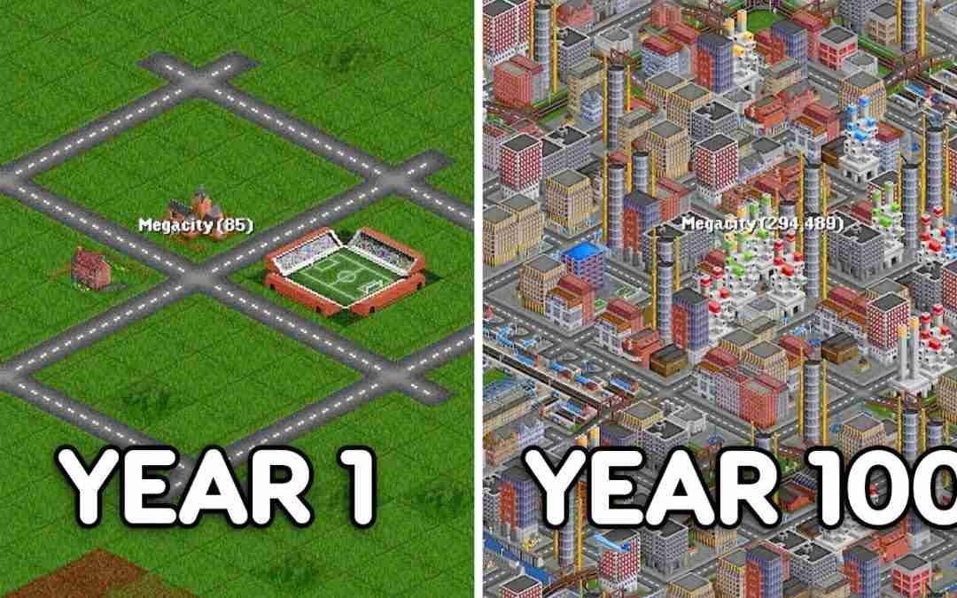I spent 100 Years building one City in Open Transport Tycoon