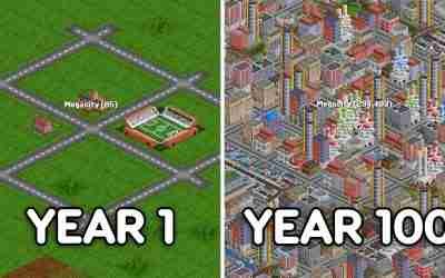 I spent 100 Years building one City in Open Transport Tycoon