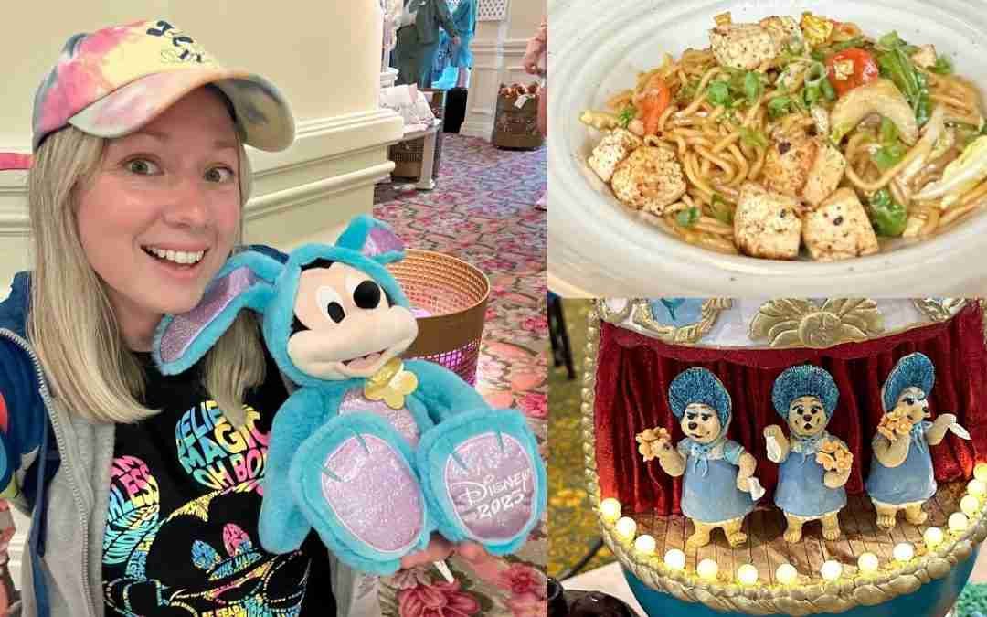 Disney Monorail Resorts Spring Break 2023! Kona Cafe & Grand Floridian AMAZING Easter Egg Display!