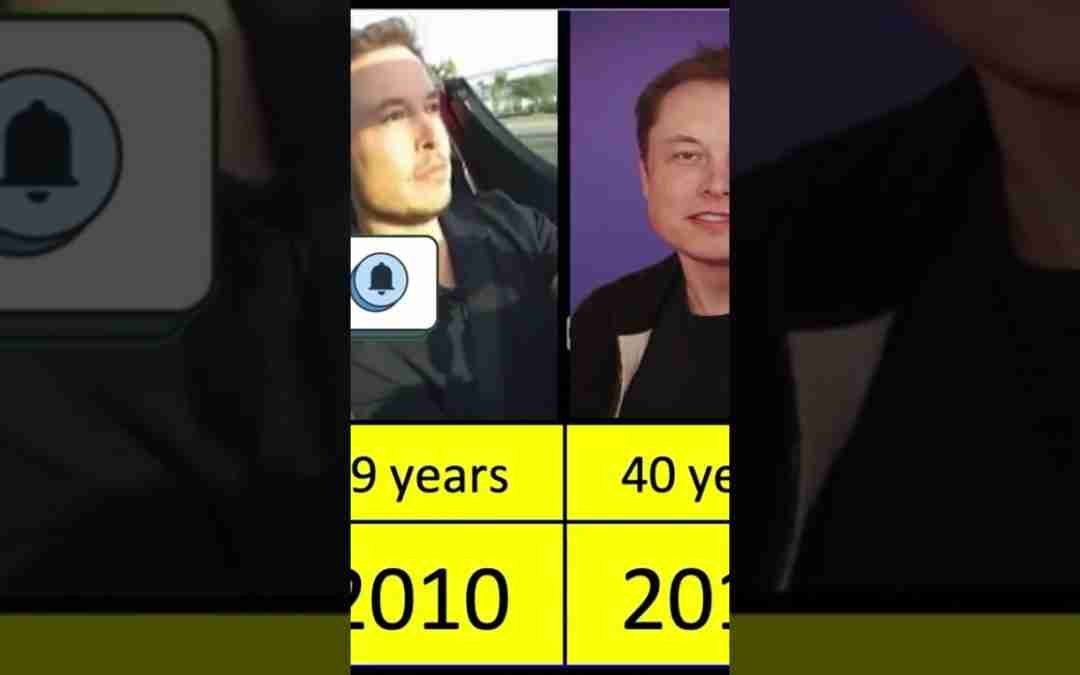 Elon Musk from 1995 to 2023 #elonmusk