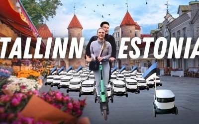 Robots have taken over Tallinn, Estonia! (The most FUTURISTIC city in Europe)