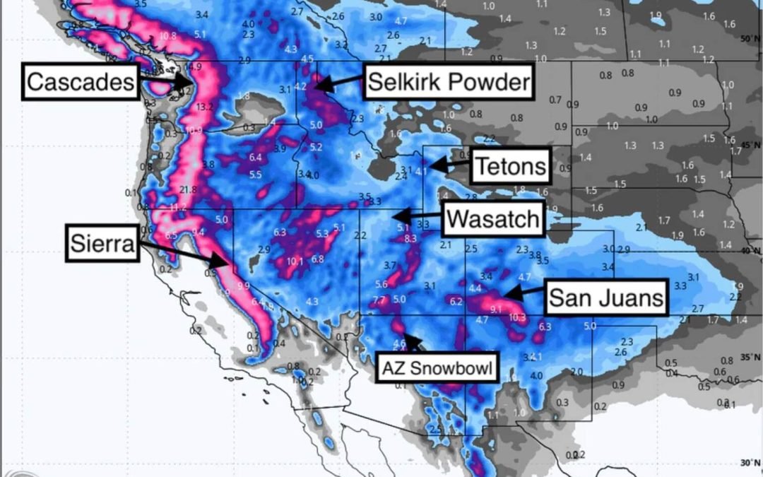Powder Watch-1-2 Feet Possible In The Next 7 Days For The West