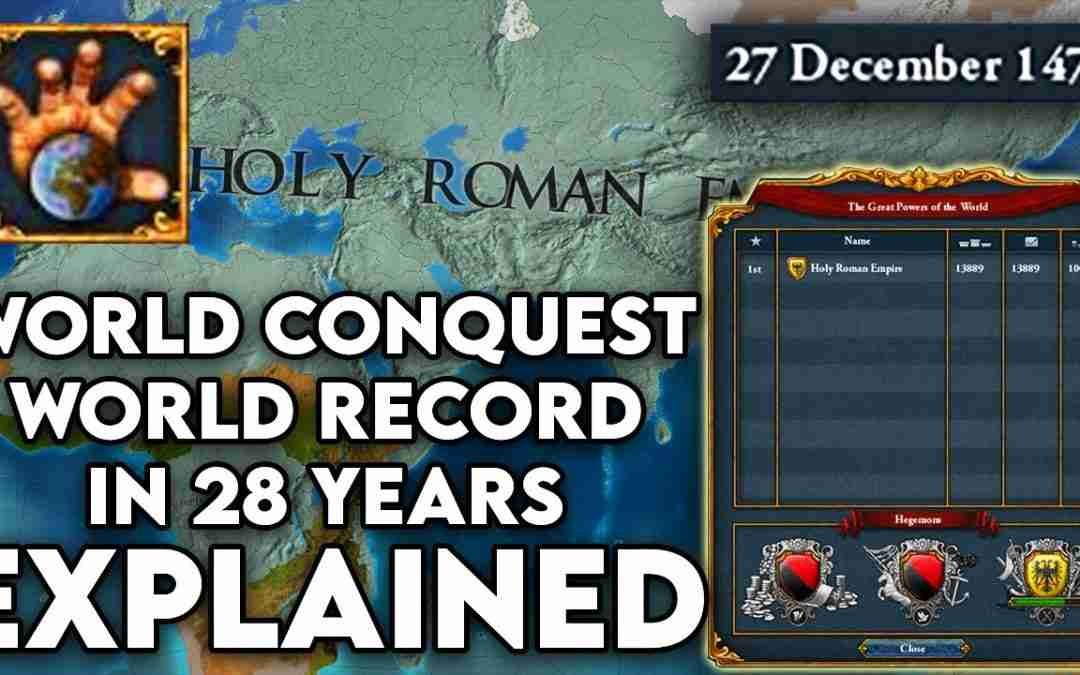 EU4 True One Tag World Conquest Speedrun in 1472 (WR) Explained