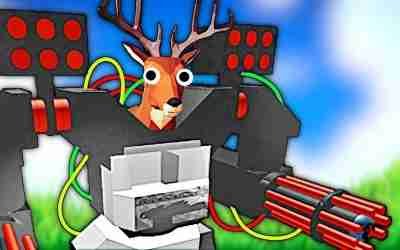 Unlocking the SECRET MECH SUIT And DESTROYING The World In DEEEER Simulator (Deer Sim)