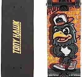 Tony Hawk 31″ Skateboard – Signature Series Skateboard with Pro Trucks, Full Grip Tape, 9-Ply Maple Deck, Ideal for All Experience Levels
