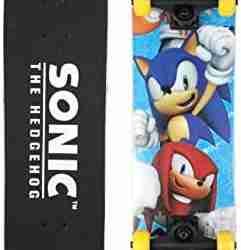 Sonic The Hedgehog Character Skateboards – Cruiser Skateboard with ABEC 5 Bearings, Durable Deck, Smooth Wheels (Choose from Sonic, Knuckles, Tails or Sonic & Friends)