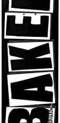 Baker Brand Logo Deck-8.0 Black/White Skateboard Deck