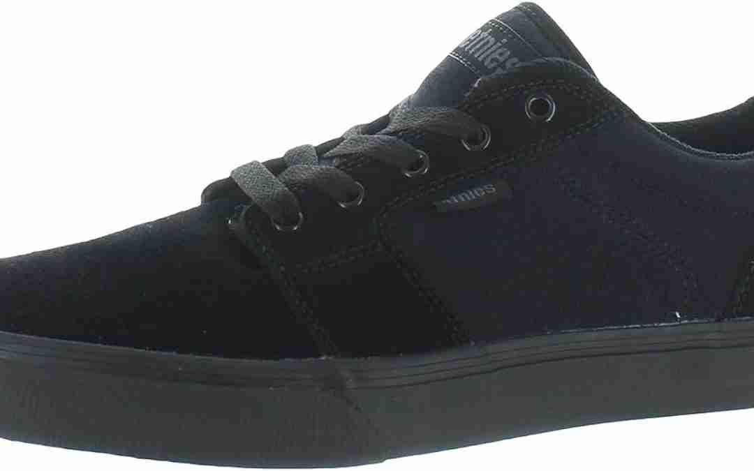 Etnies Mens Barge Skate Skate Sneakers Shoes Casual – Black – Size 9.5 M