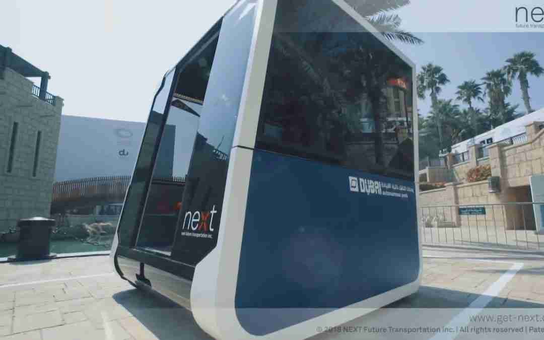 NEXT Future Transportation – Full Scale Working Modular Prototypes Testing in Dubai