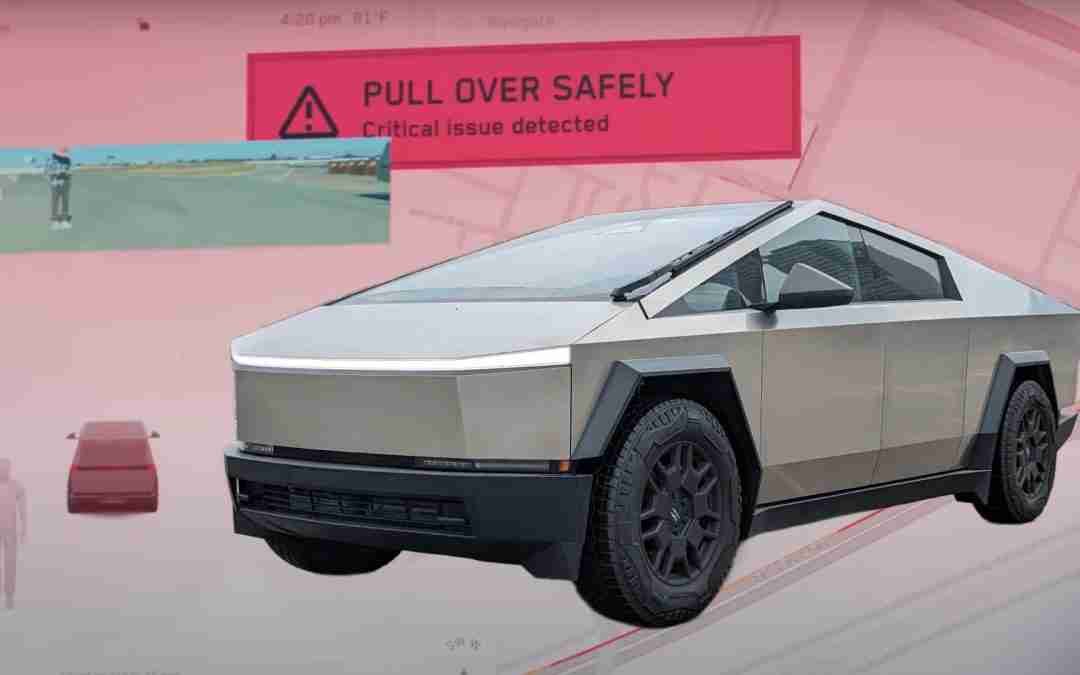 Tesla Cybertruck Test Comes To A Grinding Halt. Literally