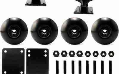 VJ 5.0 Skateboard Trucks, Skateboard Wheels 52mm, Skateboard Bearings, Skateboard Pads, Skateboard Hardware 1″