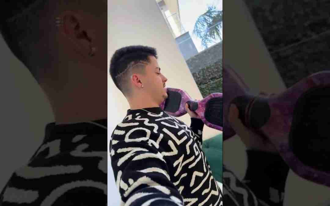 Primeira vez andando de hoverbord!