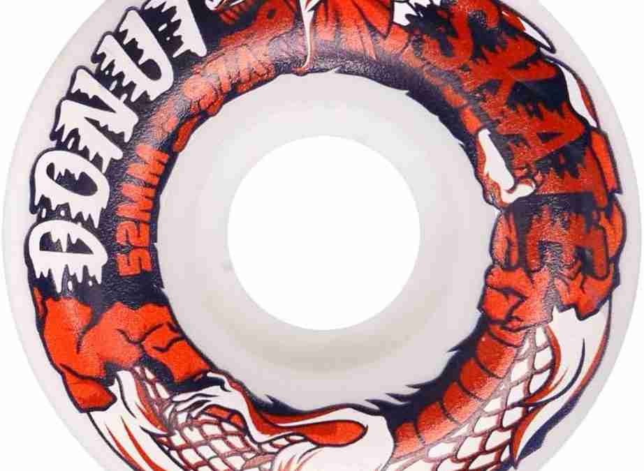 52mm – 97a Dragon Skateboard Wheels for Tricks, Skateparks, Street Skating, Cruising, Wear Resistant, Set of 4