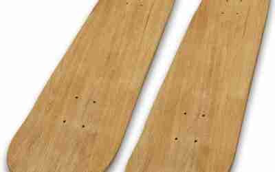 31″x 8″ Blank Skateboard Decks,Natural,7-Layer Maple Double Tail Skateboard with Free Sandpaper, Great for Replacement,Art Painting and Home Decor