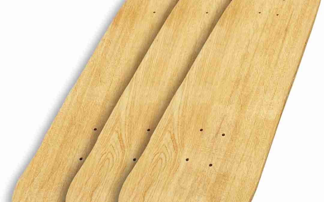 31″x 8″ Blank Skateboard Decks,Natural,7-Layer Maple Double Tail Skateboard with Free Sandpaper, Great for Replacement,Art Painting and Home Decor