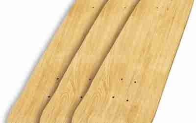 31″x 8″ Blank Skateboard Decks,Natural,7-Layer Maple Double Tail Skateboard with Free Sandpaper, Great for Replacement,Art Painting and Home Decor