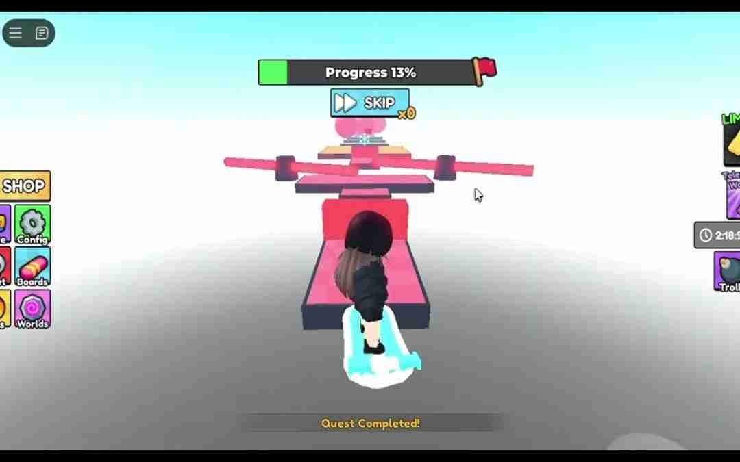 In the future! Hoverboard obby gameplay