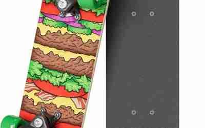 Rude Boyz 17″ Micro Complete Skateboard | Maple Wood | ABEC 7 Bearings | Double Kick Concave Deck | Kids Skateboard, Ideal Toddler Cruiser Ages 2-5