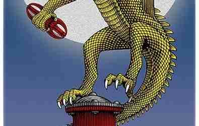 Powell Peralta Andy Anderson Baby Heron/Vajra Flight Skateboard Deck, 8.4″ x 32.5″