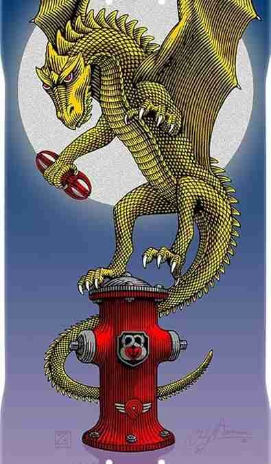 Powell Peralta Andy Anderson Baby Heron/Vajra Flight Skateboard Deck, 8.4″ x 32.5″