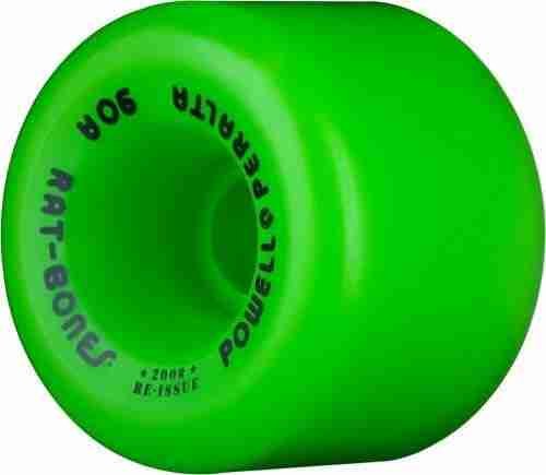 Powell Peralta Rat Bones Skateboard Wheels 60mm 90a – Green (4 Pack)