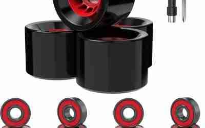 Skateboard Wheels Set,Include Skateboard Trucks, Skateboard Wheels 60mm, Skateboard Bearings, Skateboard Pads, Skateboard Hardware 1″