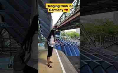 hanging train in Germany 🇩🇪 #trains #germany #lifeingermany #europe #transportation