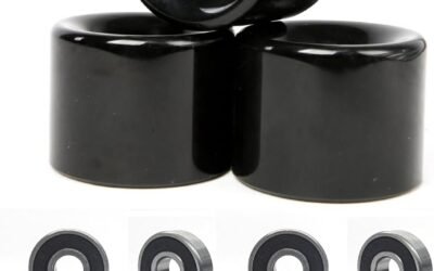 FREEDARE 58mm Skateboard Wheels 82a ABEC-7 Bearing Steel and Spacers(Pack of 4)