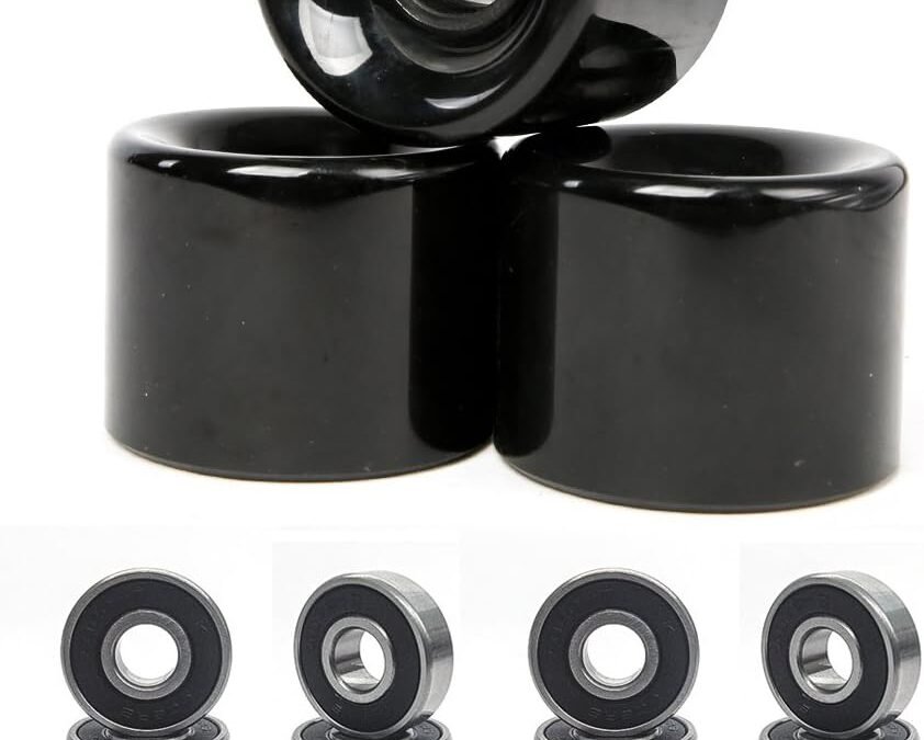 FREEDARE 58mm Skateboard Wheels 82a ABEC-7 Bearing Steel and Spacers(Pack of 4)