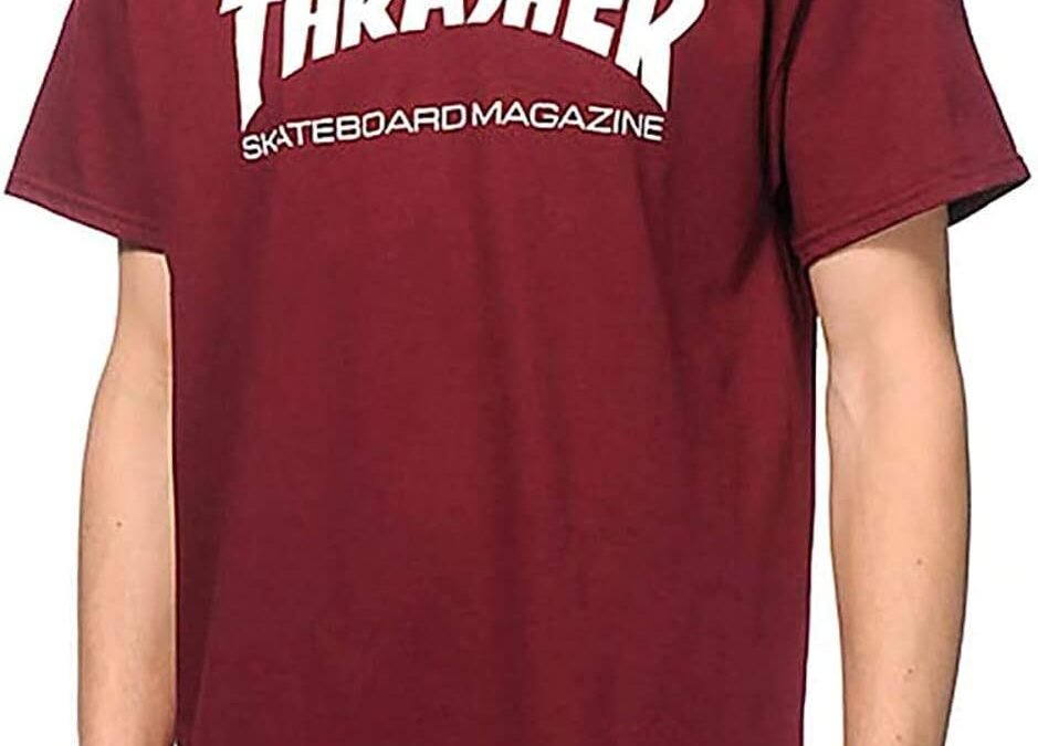 Thrasher Skateboard Magazine Men’s S/S T-Shirt Skate Mag Skate Shirt