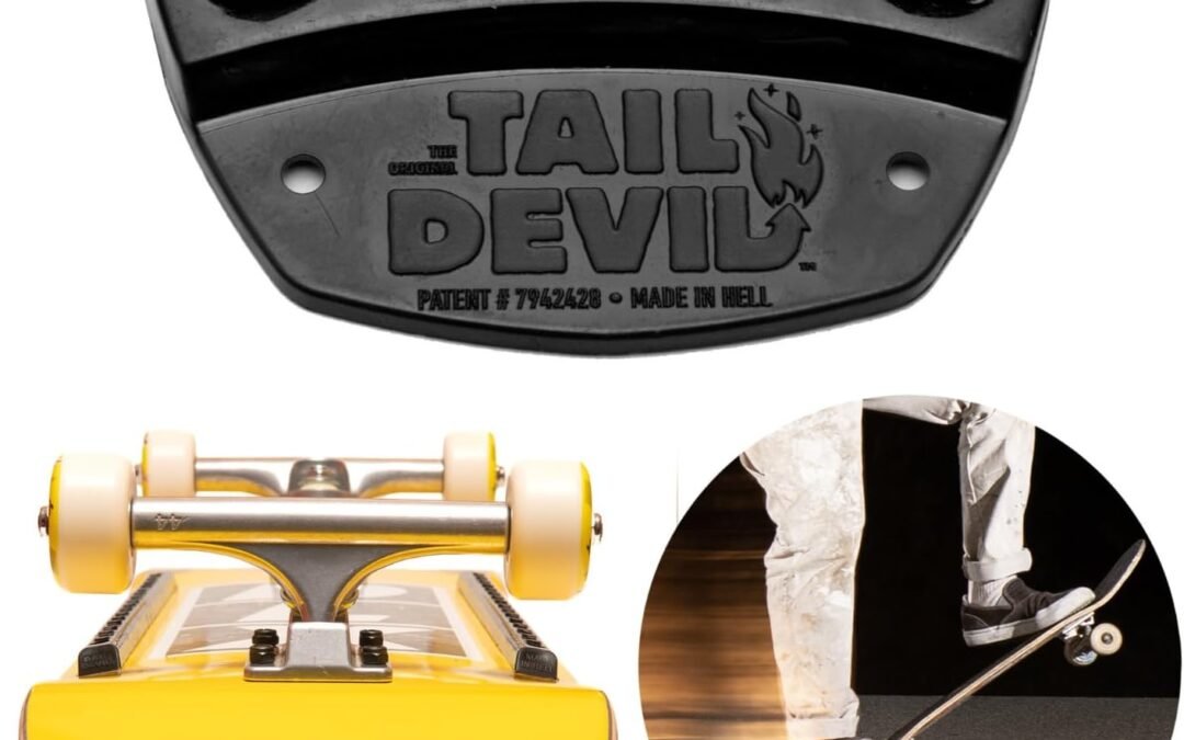Tail Devil Skateboard Spark Plate – Sparks for Your Skateboard, Ultimate Skateboarder’s Accessory, A Tail Plate Attachment for Cool Sparking Effect