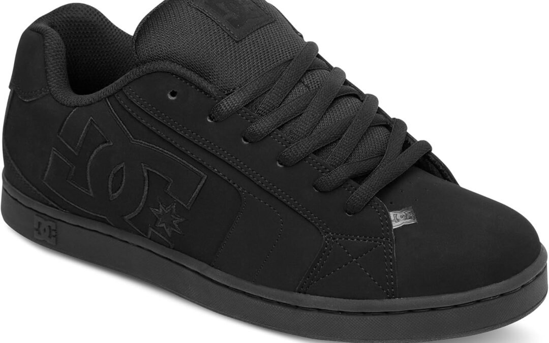 DC Mens Net Low Top Lace Up Casual Skate Shoe Sneaker