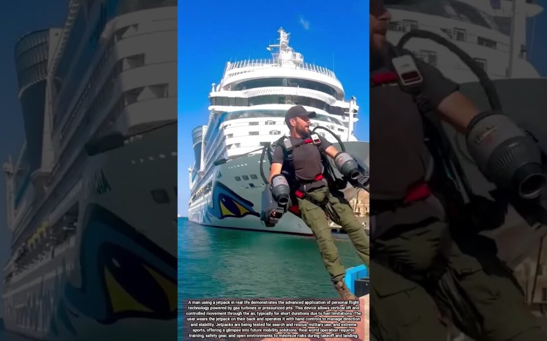 Flying with a Real Jetpack Using Gas Turbines for Personal Lift and Controlled Movement