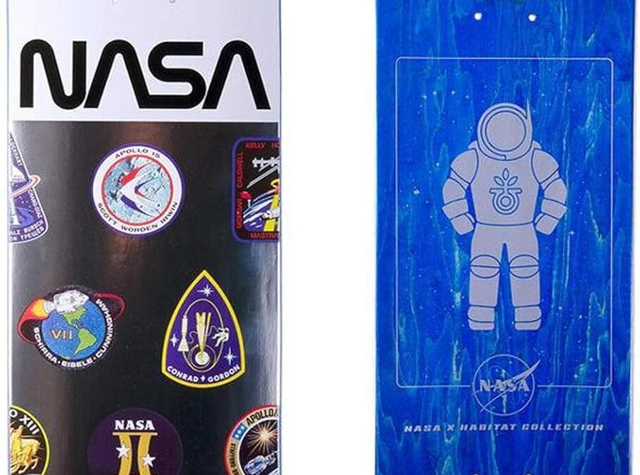 Habitat NASA Logo Array 8 Inch Skateboard Deck (Assorted Color)