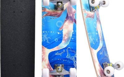 Skateboards for Beginners Kids Boys Girls and Adults,31”x8”, 7-Layer Maple, Double Kick Concave, Fascinating Cool, Solid&Durable