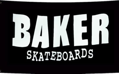 Skateboards Flag 2×3 Ft College Dorm Room Guys Man Cave Frat,100D Polyester,Baker Skateboards Flag for Baker Fan with 4 Brass Grommets for Bedroom Wall. (2x3ft)
