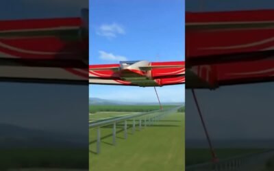 A FLYING TRAIN! FUTURE OF TRANSPORTATION #vehicles #train #inventions #innovation #technology #tech